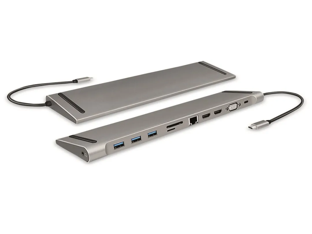 LogiLink UA0373 USB-C dockingstation Geschikt voor merk (dockingstation): Universeel USB-C Power Delivery, Geïntegreerd