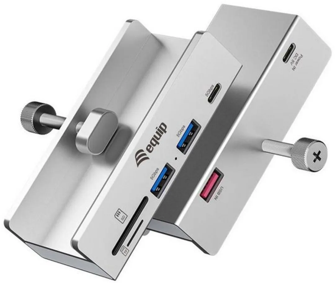 Equip 128968 USB 3.2 Hub - 3 Poorten - Aluminium - afbeelding 2 van 3