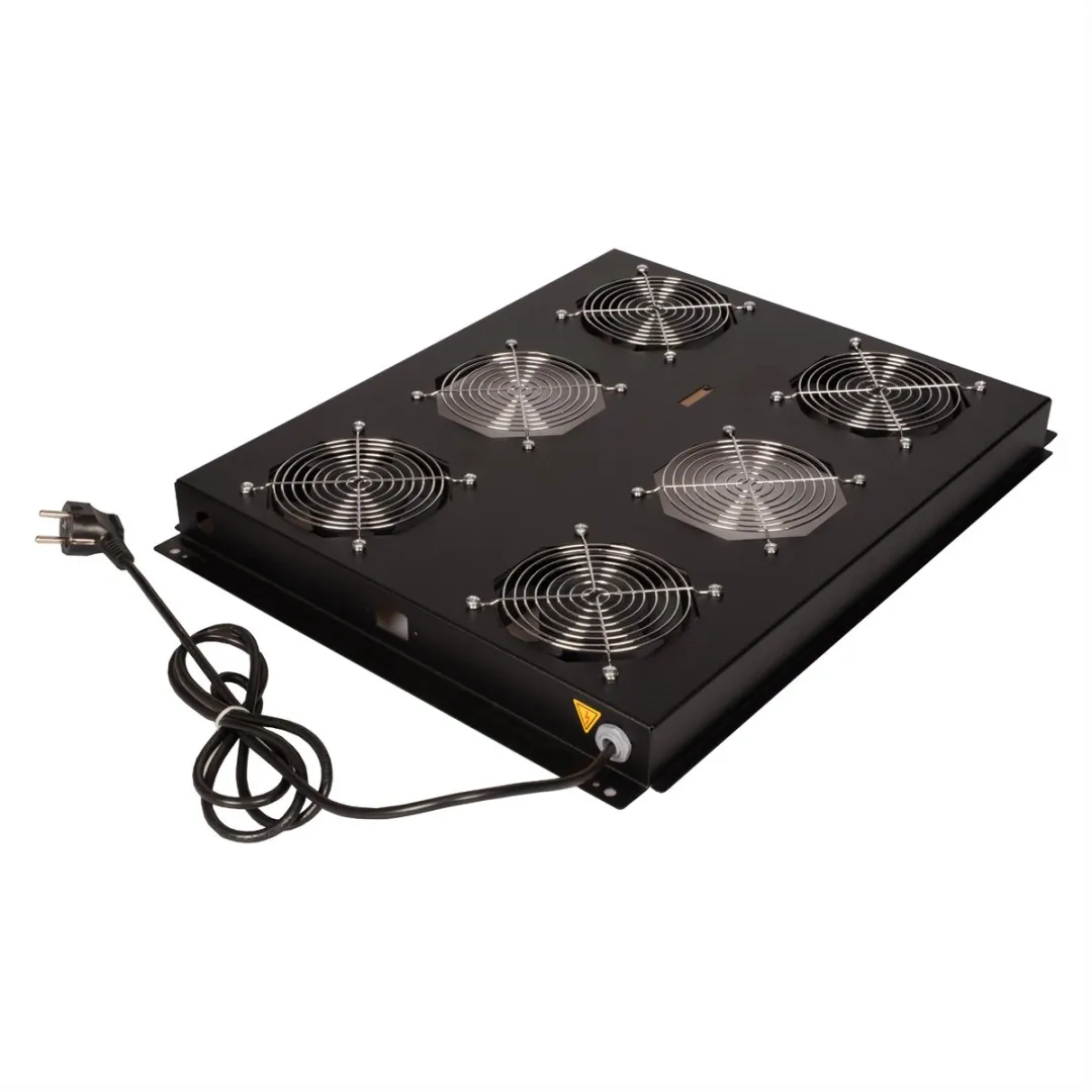 Roline 19-inch Dakventilatorunit 4 Ventilatoren - Zwart - afbeelding 2 van 3