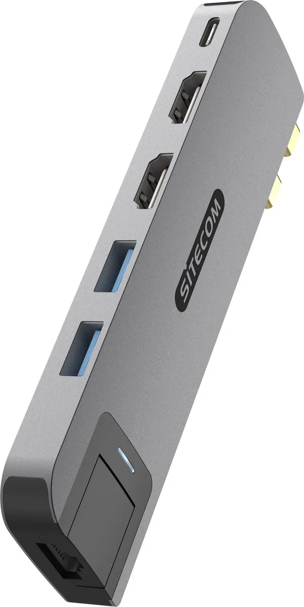Sitecom AC-1002 Multiport Hub 6-in-2 - voor MacBook Pro 14-16"