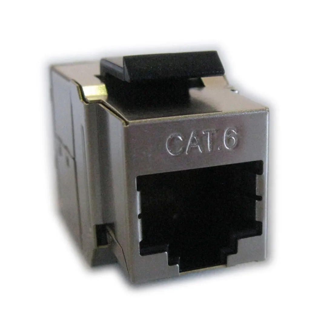 Roline RJ45 Keystone Afgeschermd Koppelstuk Cat.6 - Zwart