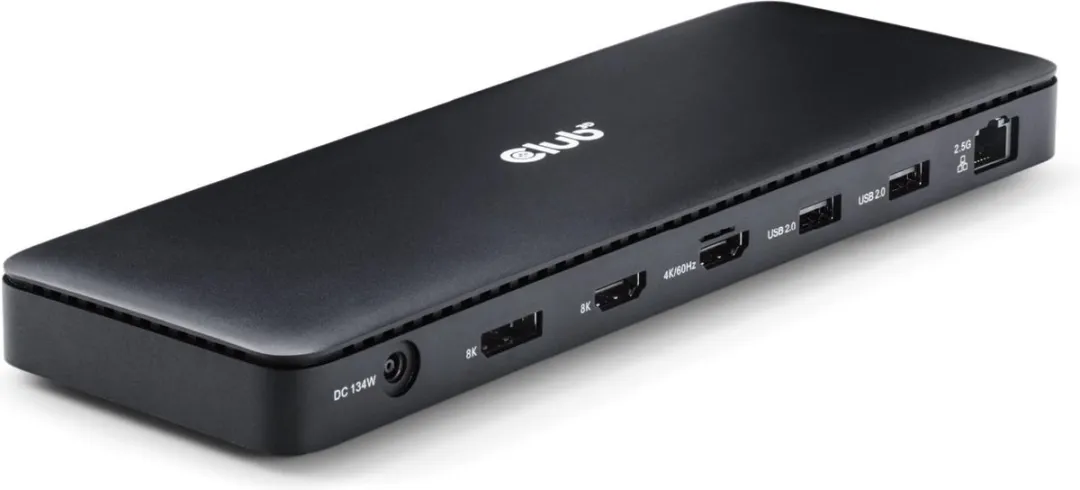 Club3D CSV-1582 Thunderbolt 4 Docking Station - 12-in-1 - Zwart