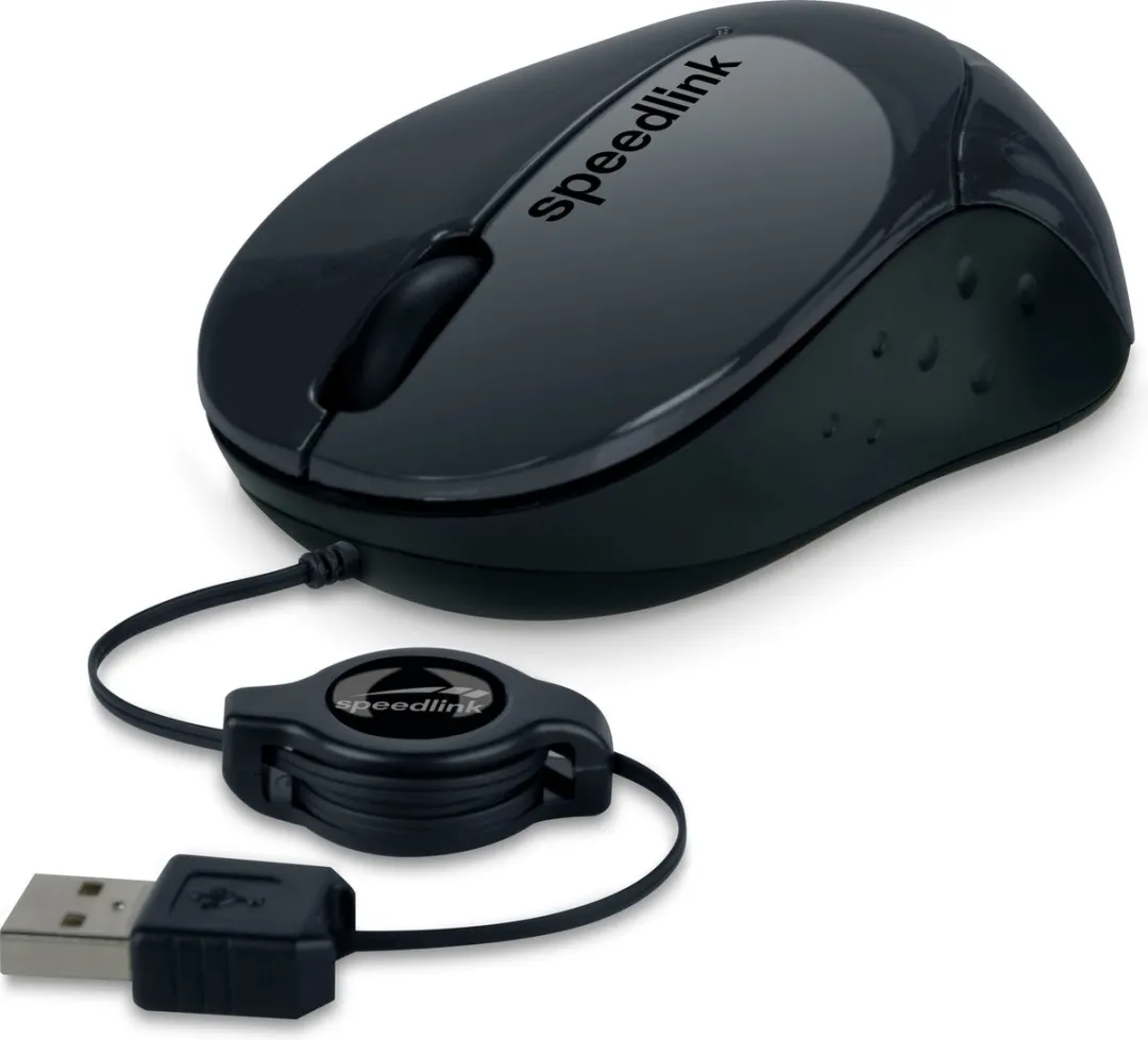 Speedlink BEENIE - Mobiele USB Muis - Links en Rechtshandig - Zwart