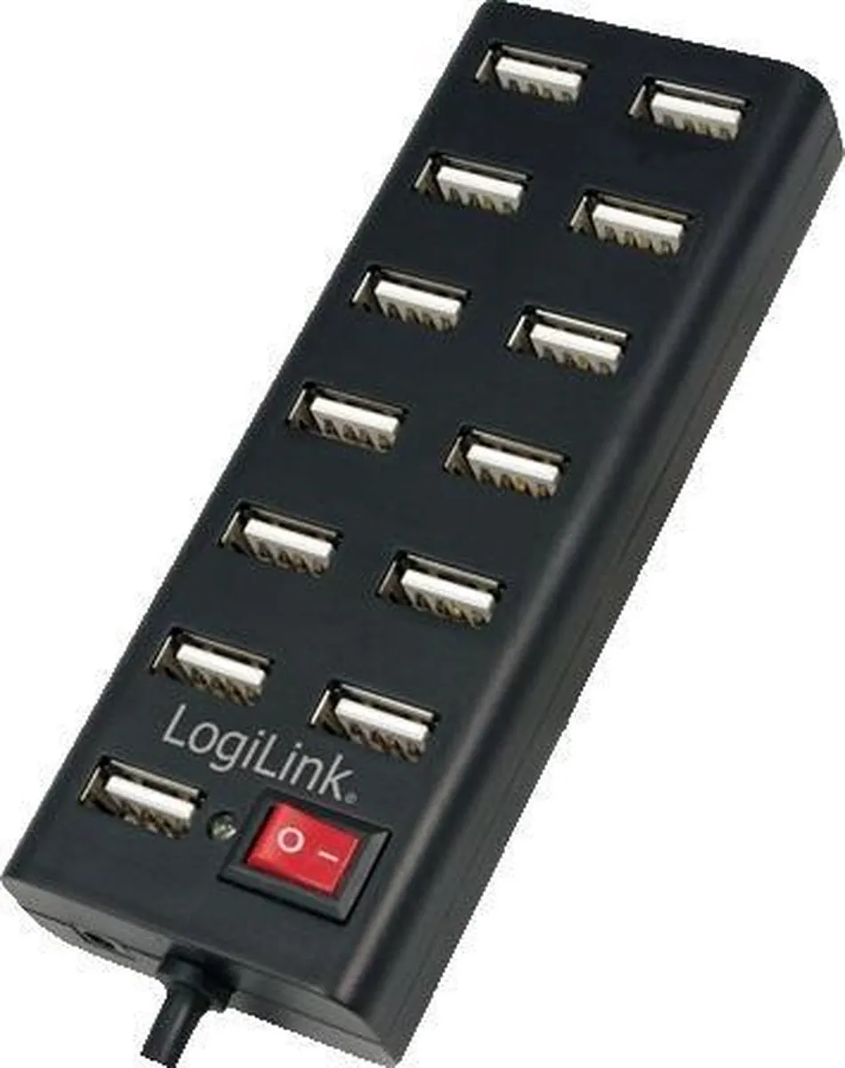 Logilink UA0126 USB 2.0 Hub - Zwart