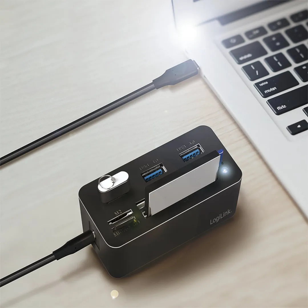 Logilink CR0046 Laptopdock USB 3.2 Gen 1 - Zwart