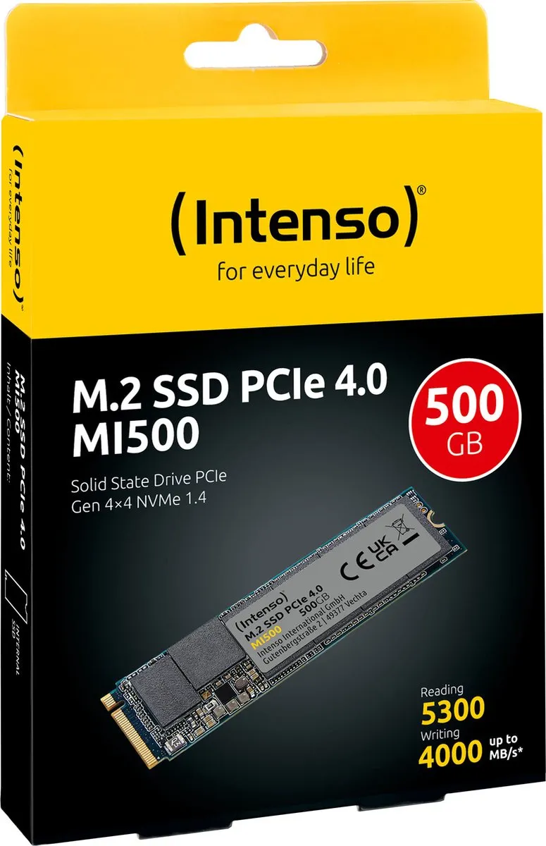 Intenso M.2 SSD MI500 500GB - PCIe 4.0 NVMe