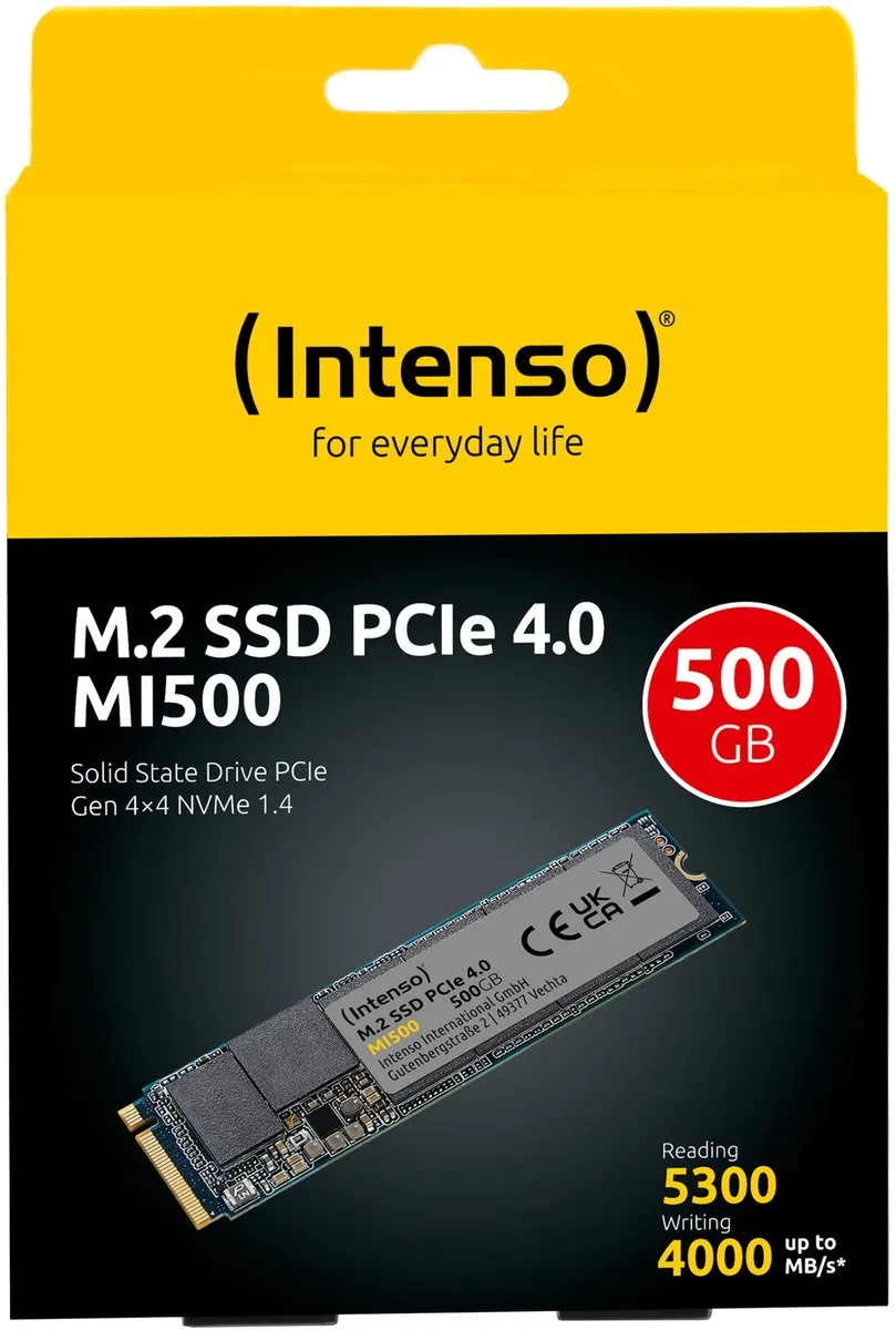 Intenso M.2 SSD MI500 500GB - PCIe 4.0 NVMe - afbeelding 6 van 6