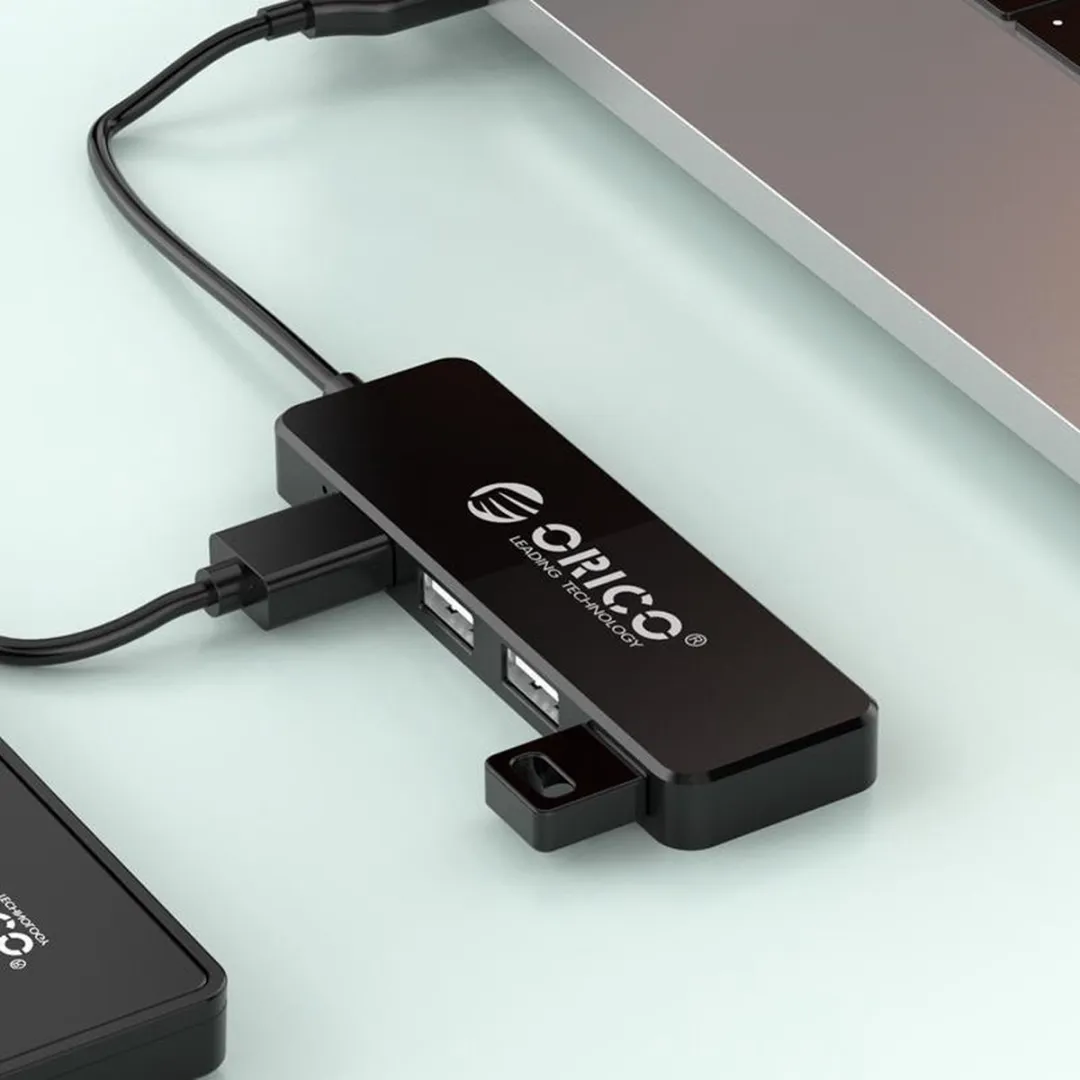 ORICO USB 2.0 Hub ORI-FL01-BK - 4 Poorten - Zwart