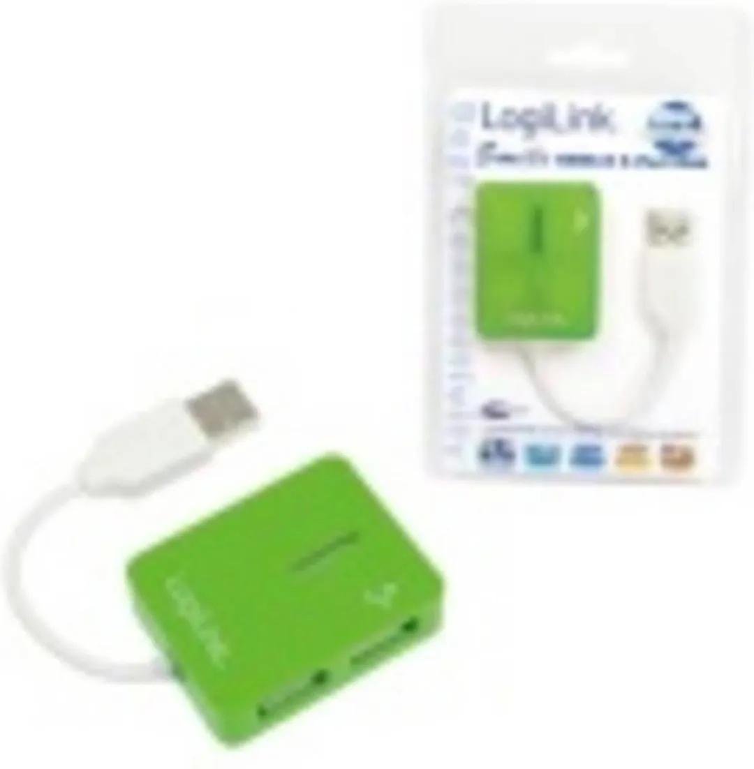 Logilink UA0138 USB-hub 4 poorten USB 2.0 - Groen