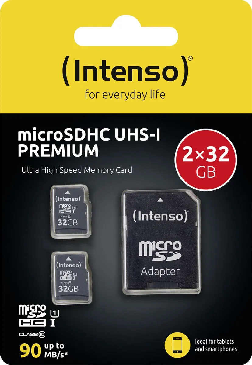 Intenso Micro SD 32GB x2 - 2 Stuks