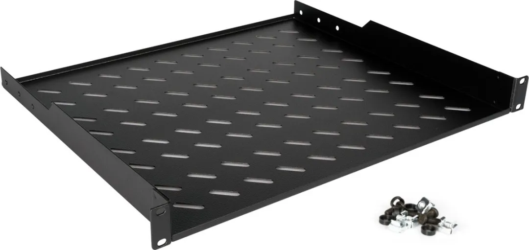 Roline 19-inch 1U Plank 400mm - 15kg - Zwart - afbeelding 4 van 6