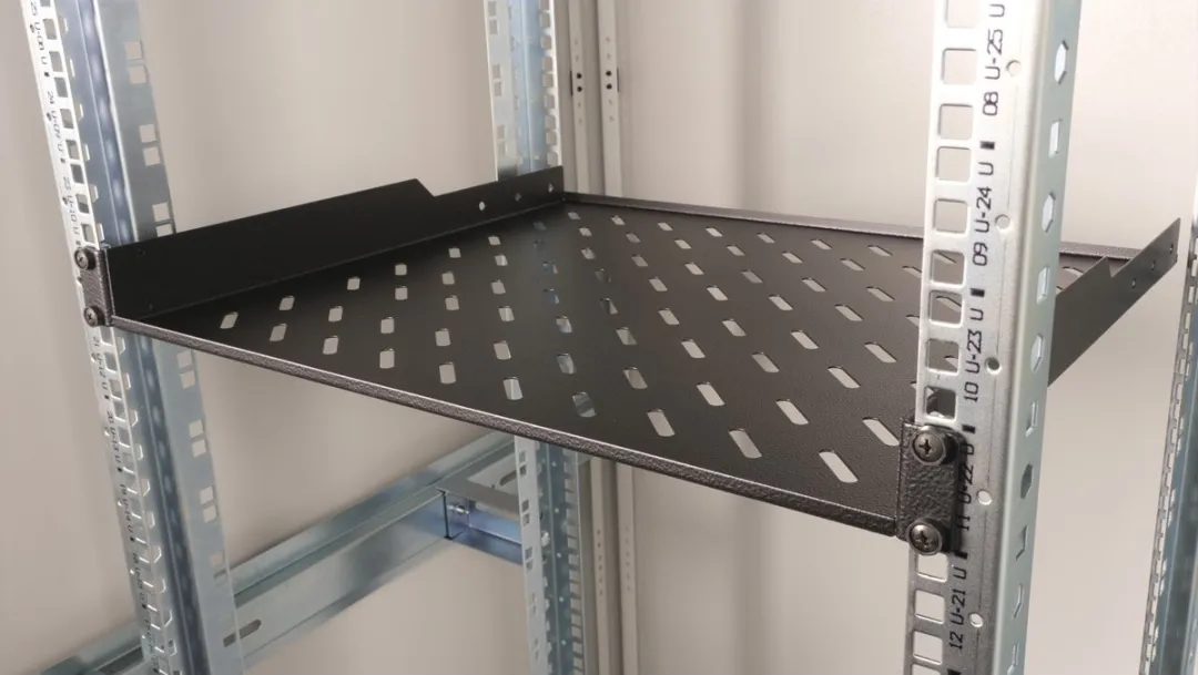 Roline 19-inch 1U Plank 400mm - 15kg - Zwart - afbeelding 5 van 6