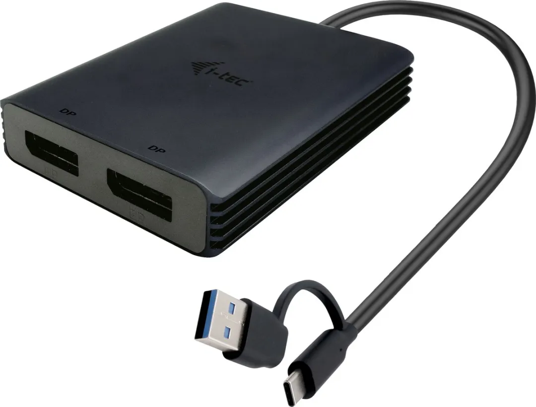 I-tec CADUAL4KDP USB-A/USB-C Dual 4K Video Adapter