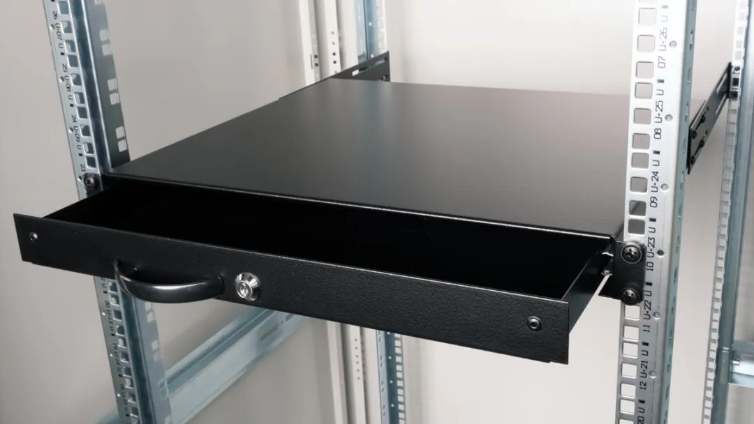 Roline 19-inch Toetsenbordlade 1U - 400mm - Zwart - afbeelding 2 van 6