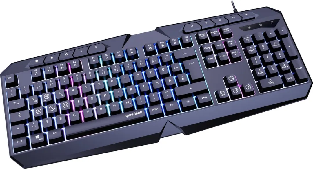 Speedlink Ludicium SL-670004-BK-US Gaming Toetsenbord - US QWERTY - Zwart - afbeelding 6 van 6