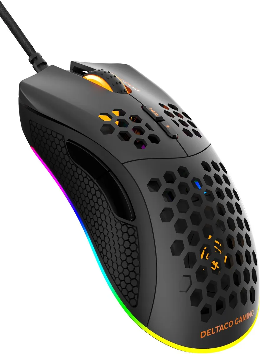 Deltaco DM210 Gaming Muis - Bedraad - 6400 DPI - Zwart