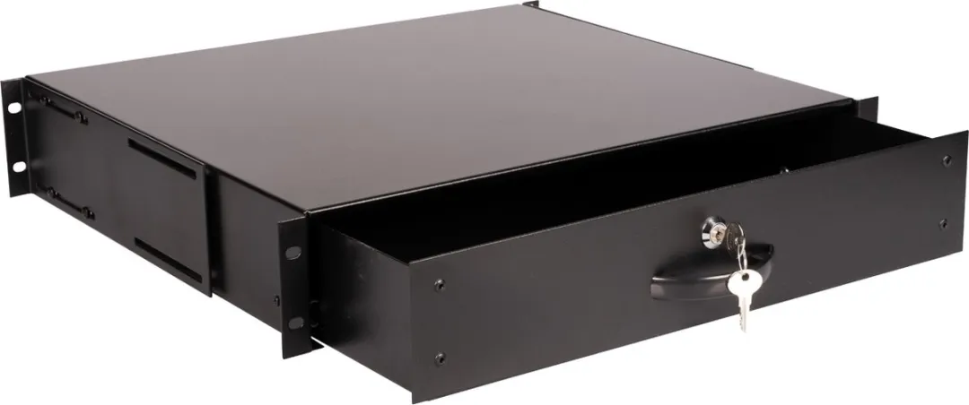 Roline 19-inch Toetsenbordlade 2U 400mm - Zwart - afbeelding 2 van 6