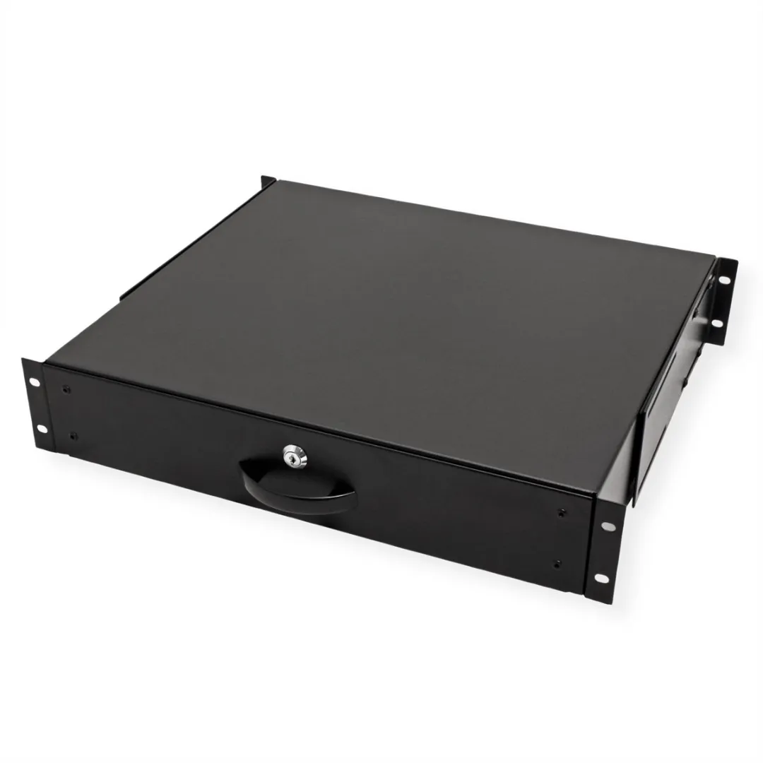 Roline 19-inch Toetsenbordlade 2U 400mm - Zwart - afbeelding 4 van 6