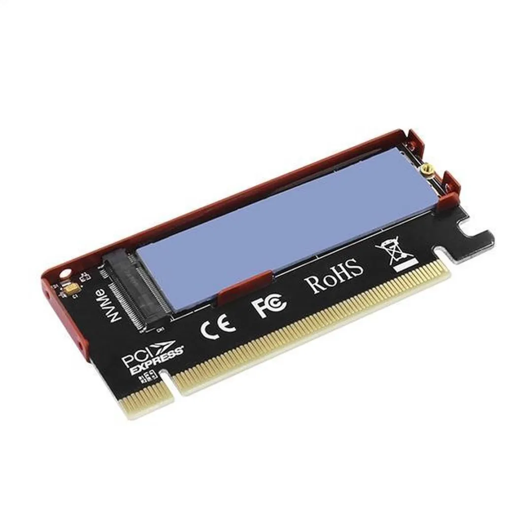 Axagon PCEM2-S PCIe 3.0 16x M.2 NVMe Adapter - Rood