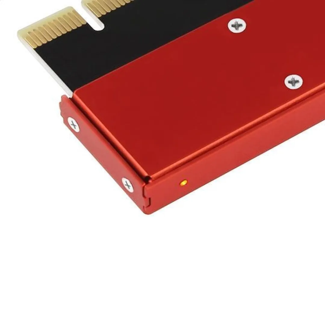 Axagon PCEM2-S PCIe 3.0 16x M.2 NVMe Adapter - Rood