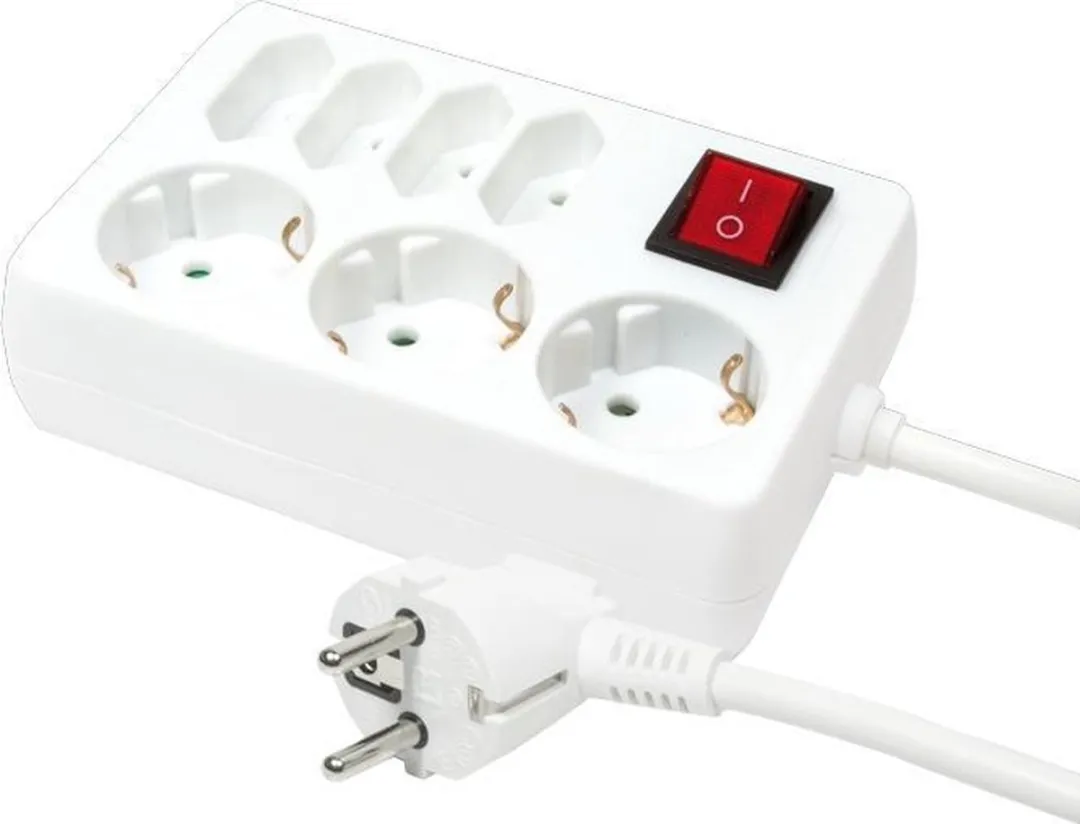 Logilink LPS210 Powerline Adapter - 7 Poorten Wit