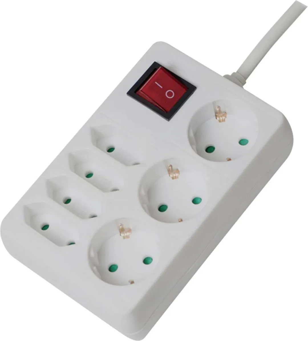 Logilink LPS210 Powerline Adapter - 7 Poorten Wit
