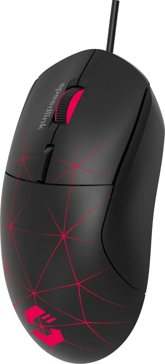Speedlink CORAX - Gaming Muis - Verlichting - 3.200 DPI + DPI Schakelaar - 5 Configureerbare knoppen