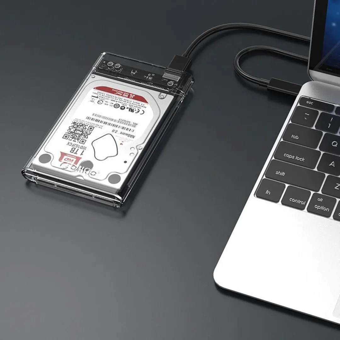 ORICO ORI-2179U3-SV 2.5" HDD Behuizing - Transparant/Aluminium - Zilver - afbeelding 6 van 6