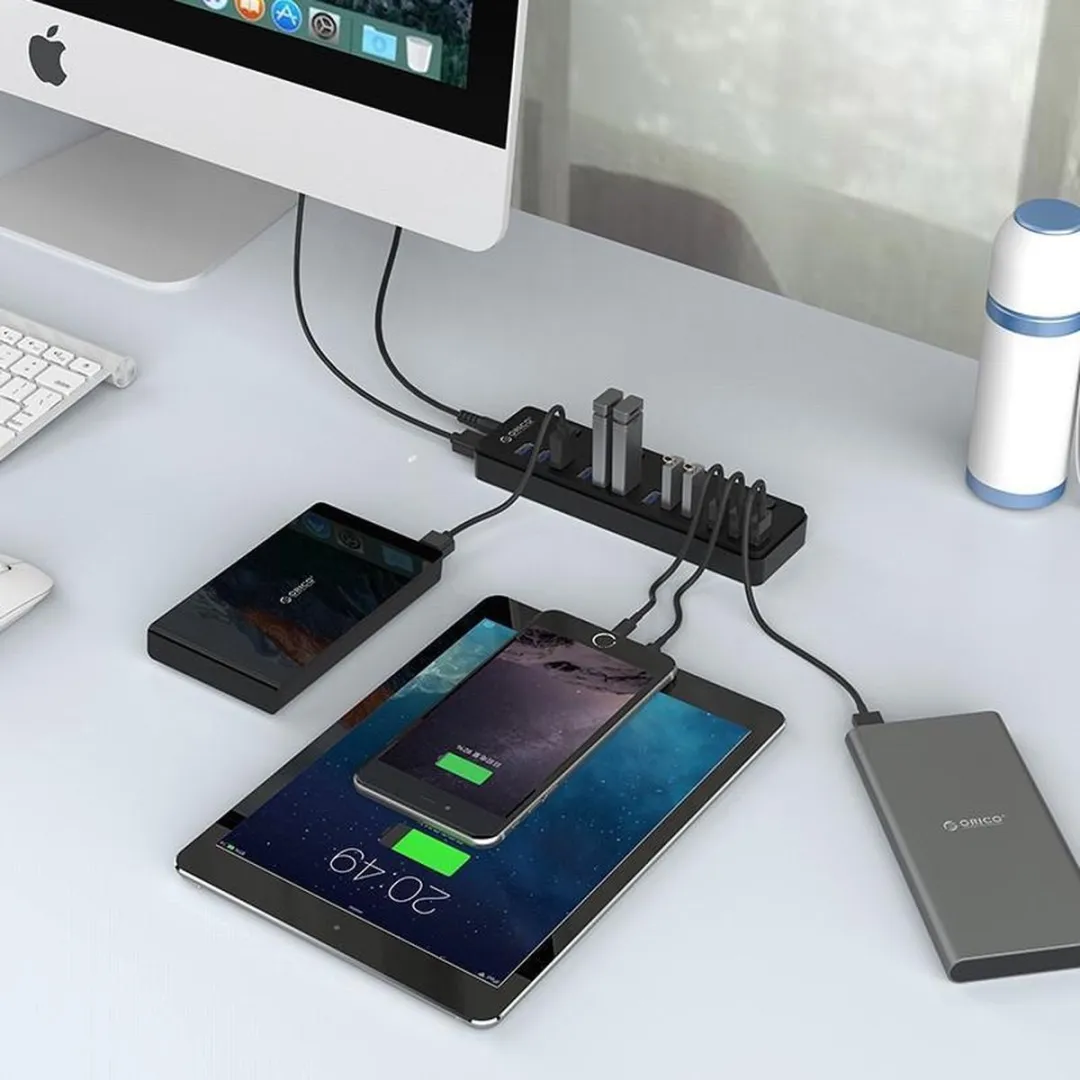 ORICO ORI-P12-U3-BK 12-Poorts USB 3.0 Hub - Zwart