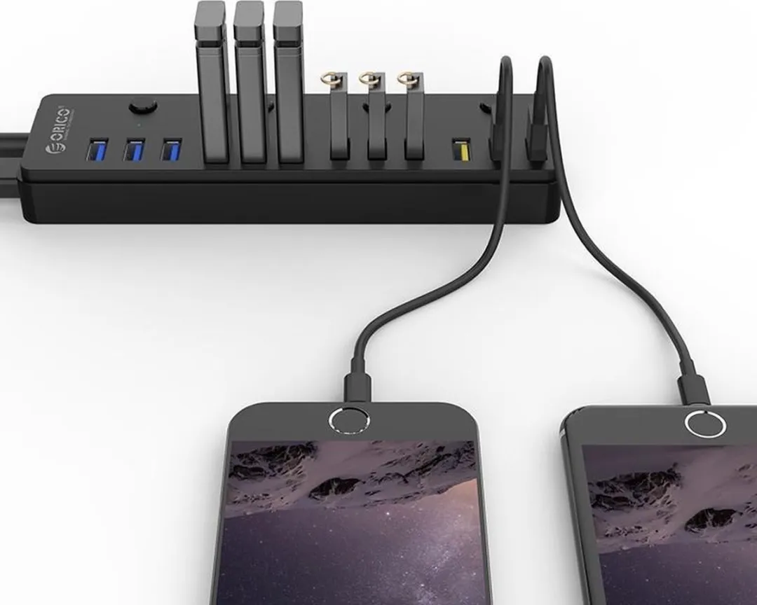 ORICO ORI-P12-U3-BK 12-Poorts USB 3.0 Hub - Zwart - afbeelding 6 van 6
