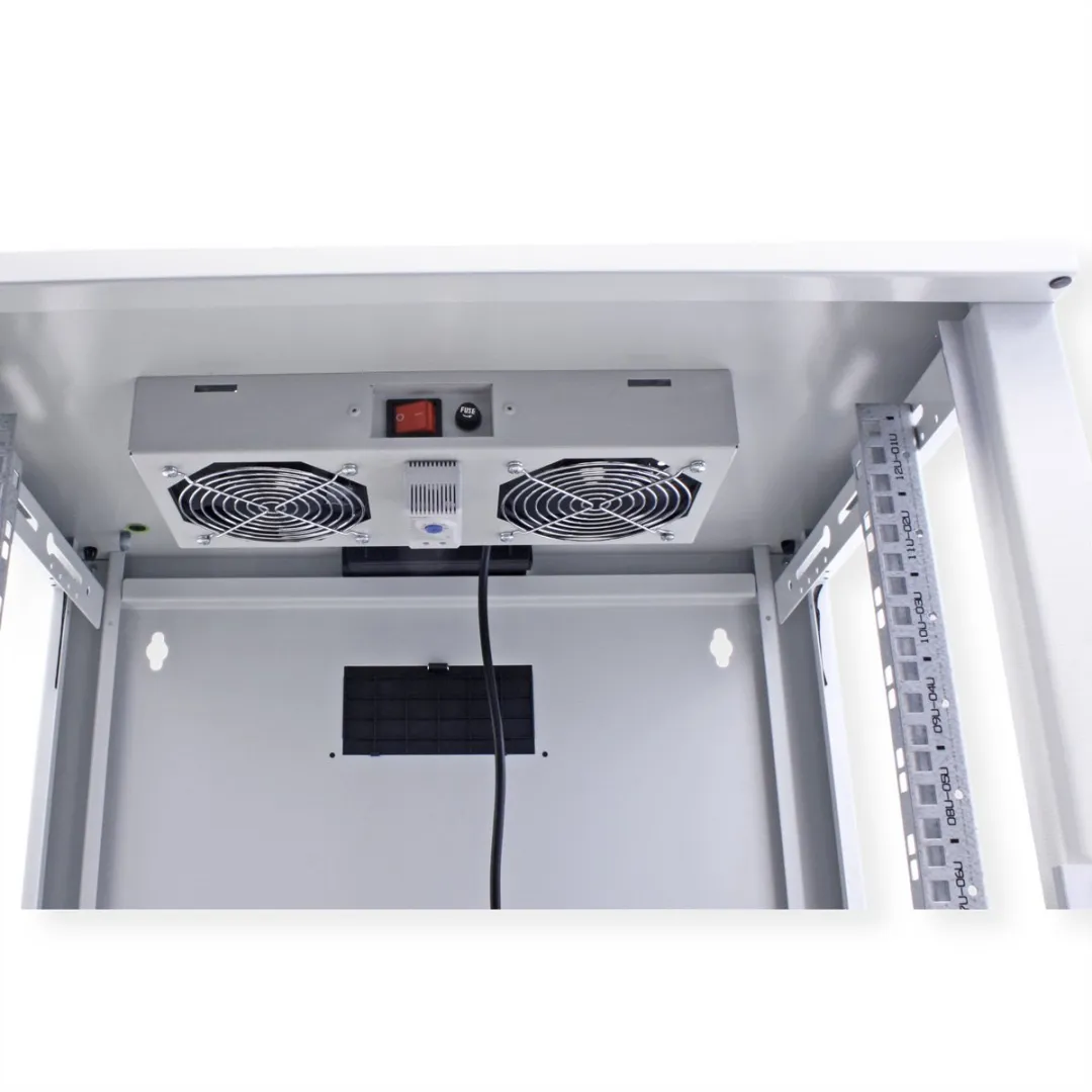 Roline Ventilatie-unit 2 Ventilatoren 19" - Grijs - afbeelding 6 van 6