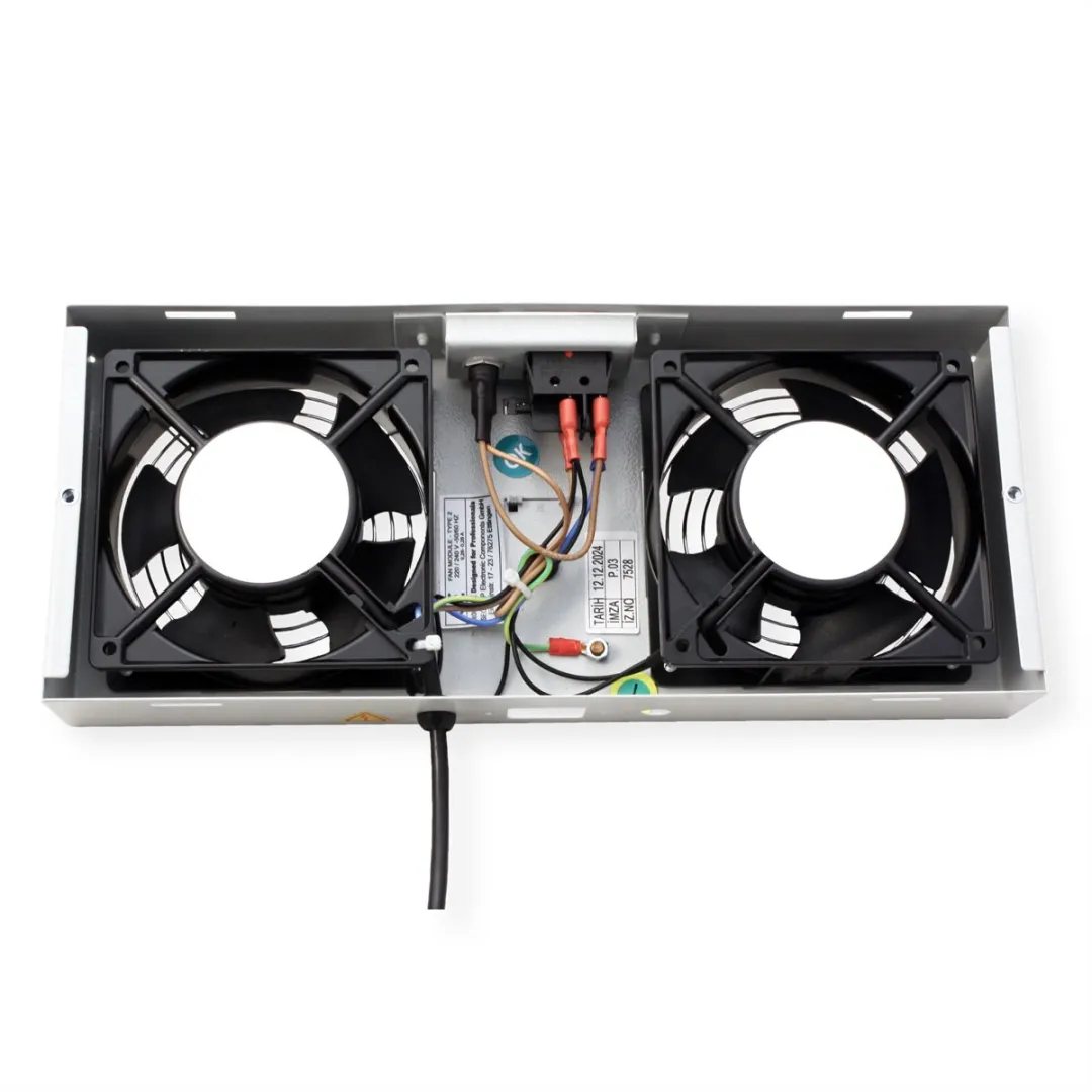 Roline Ventilatie-unit 2 Ventilatoren 19" - Grijs - afbeelding 5 van 6