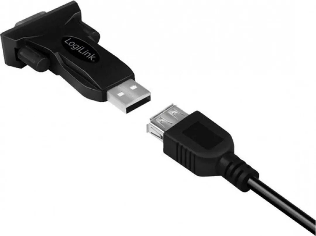 Logilink AU0002F USB naar RS232 Adapter - Zwart