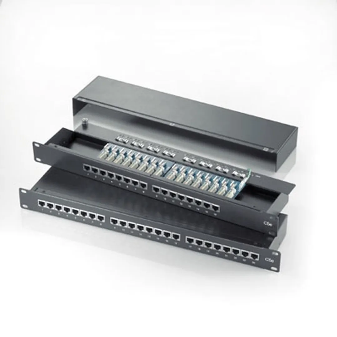 Roline Cat.5e Patchpanel 24 Poorts - 26.11.0328 Zwart