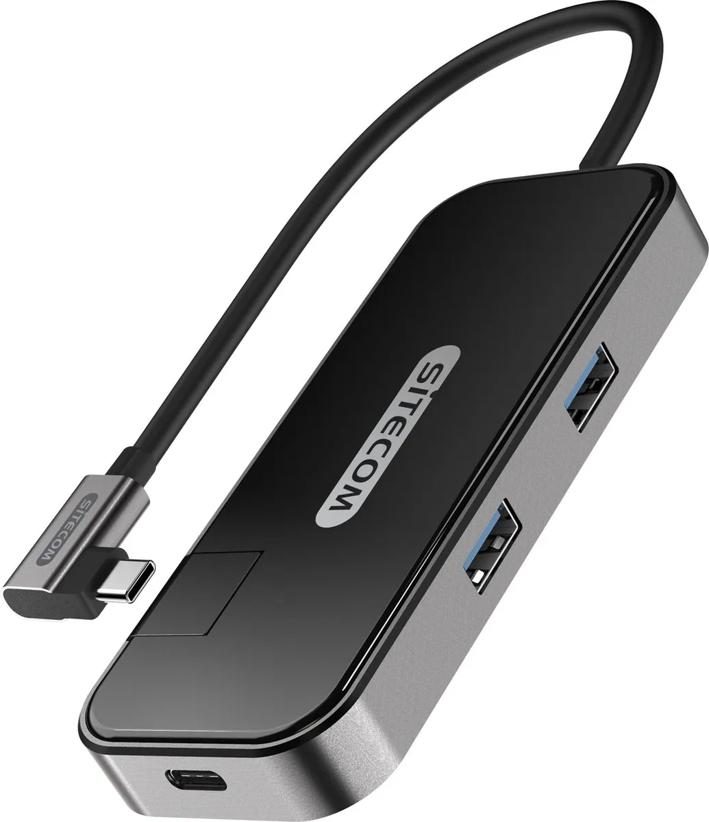 Sitecom CN-394 USB-C Dock - HDMI + GLAN - Zilvergrijs