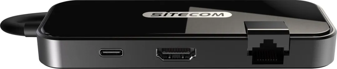 Sitecom CN-394 USB-C Dock - HDMI + GLAN - Zilvergrijs
