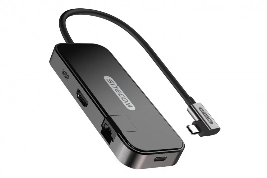 Sitecom CN-394 USB-C Dock - HDMI + GLAN - Zilvergrijs