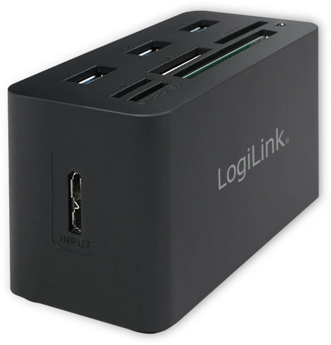 Logilink CR0042 USB 3.0 HUB 3-Ports - Zwart
