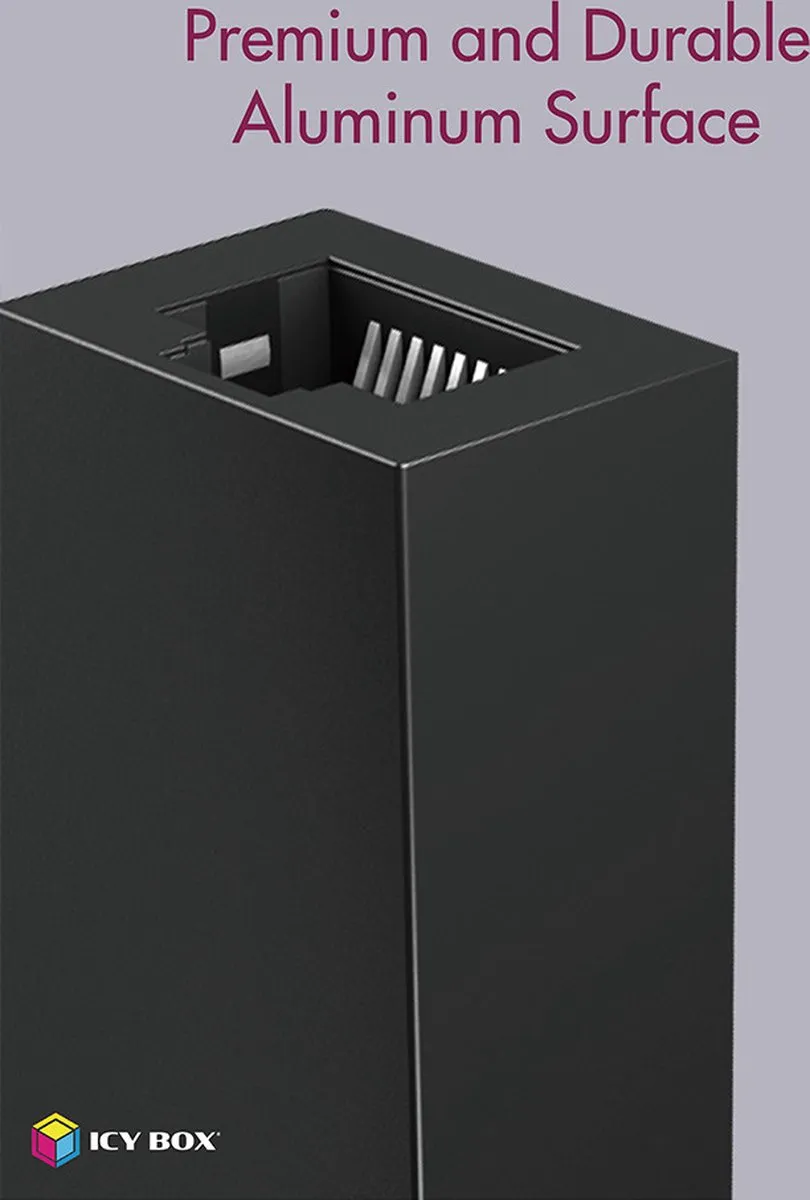 Icy Box IB-AC501a Ethernet Adapter 1000 Mbit/s - Zwart