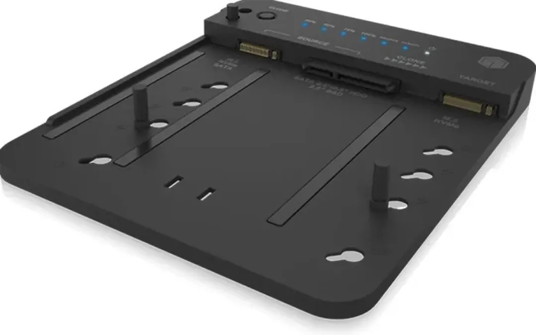 Icy Box IB-2913MCL-C31 M.2 NVMe/SATA Docking & Kloonstation - USB 3.2 Gen 2 - Zwart
