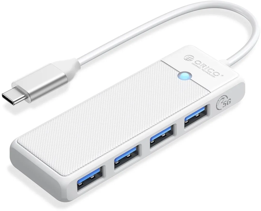 ORICO PAPW4A-C3-015 USB-C Hub 4x USB-A 3.0 - 5Gbps - Wit