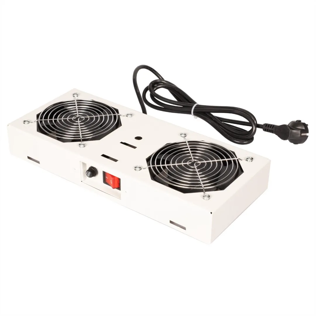 Roline Ventilatorunit 2 Ventilatoren 19 inch - Grijs - afbeelding 2 van 6
