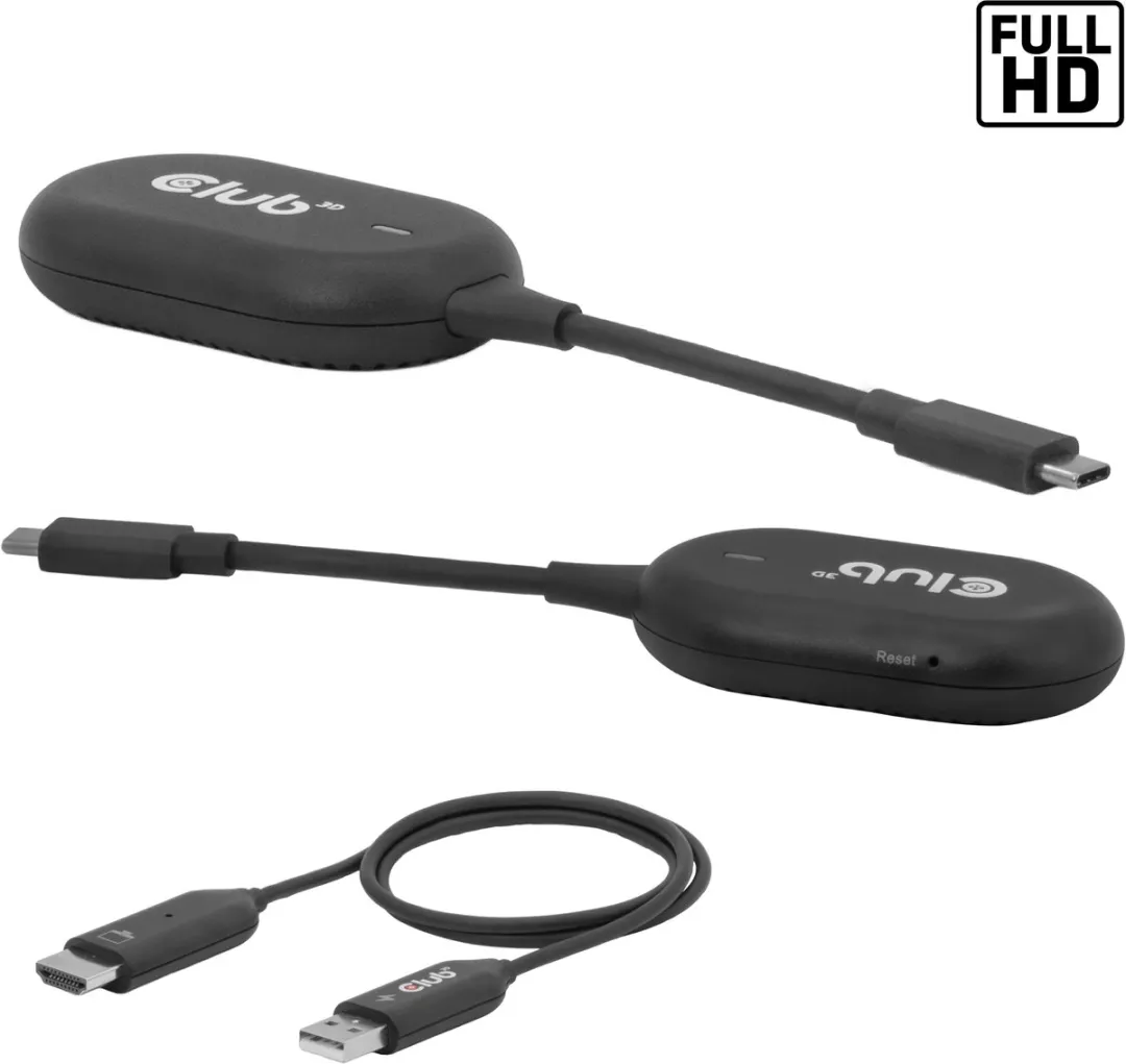 Club3D CSV-2570 USB-C naar HDMI Adapter - Zwart