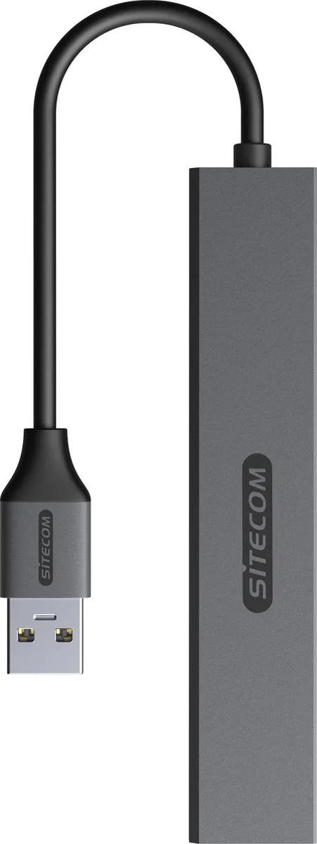 Sitecom USB-A naar 4x USB-A Hub - Grijs