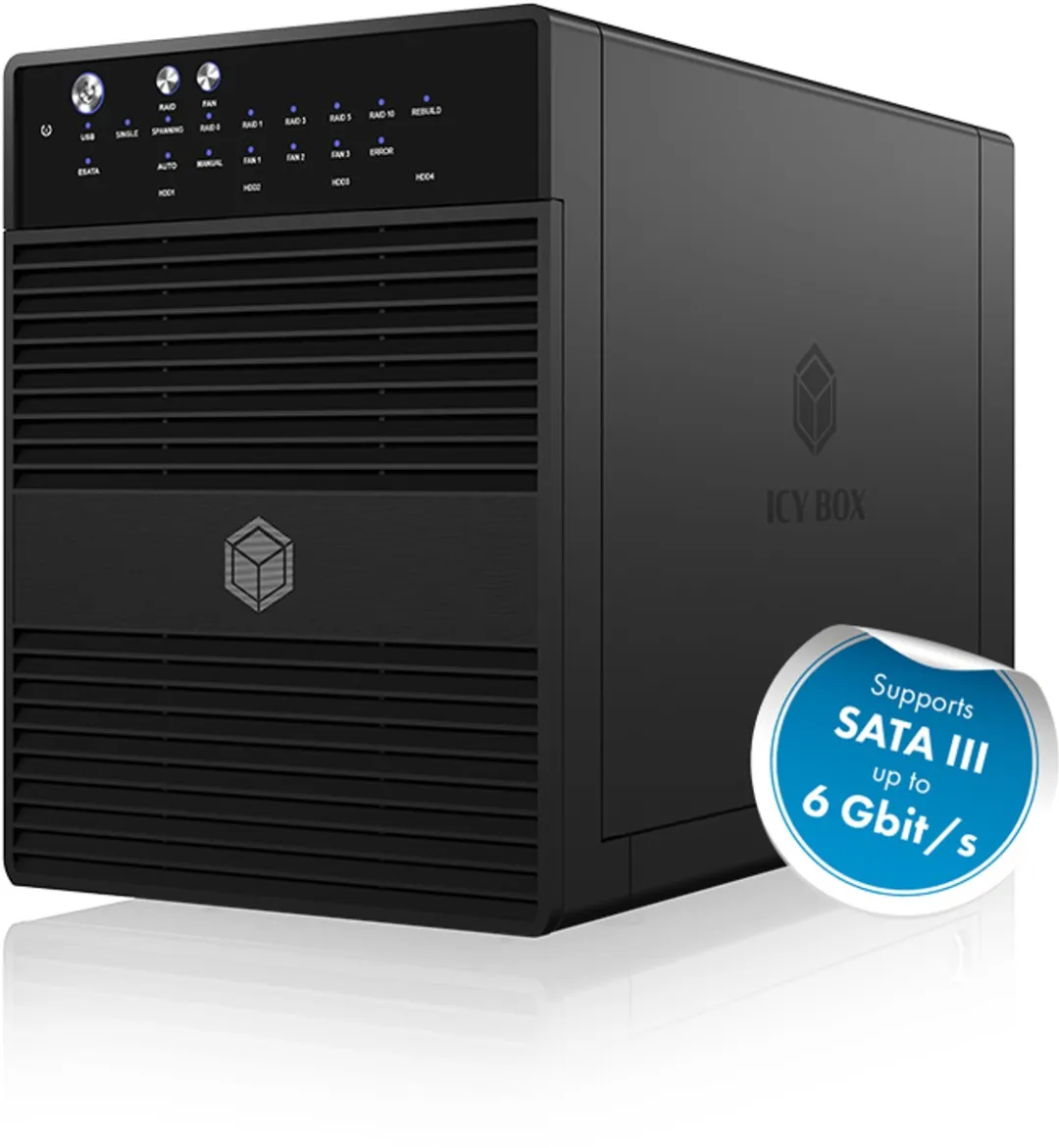 Icy Box IB-RD3640SU3 HDD-behuizing 3.5" - Zwart
