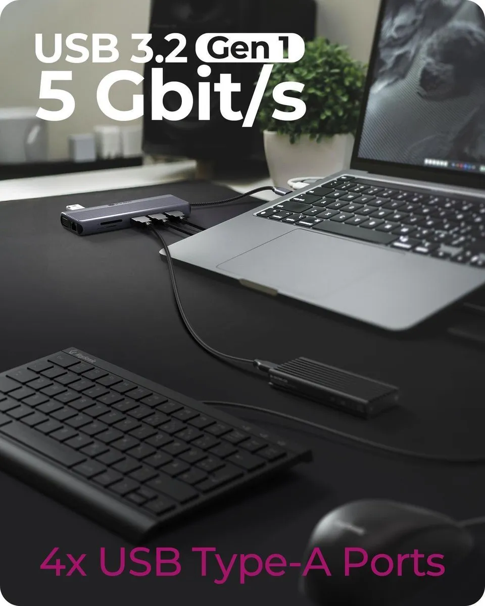 Icy Box IB-DK4062-CPD USB 3.2 Type-C Behuizing - Antraciet