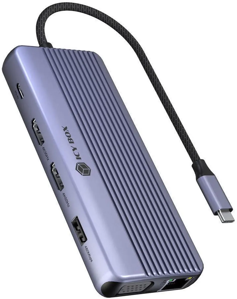 Icy Box IB-DK4062-CPD USB 3.2 Type-C Behuizing