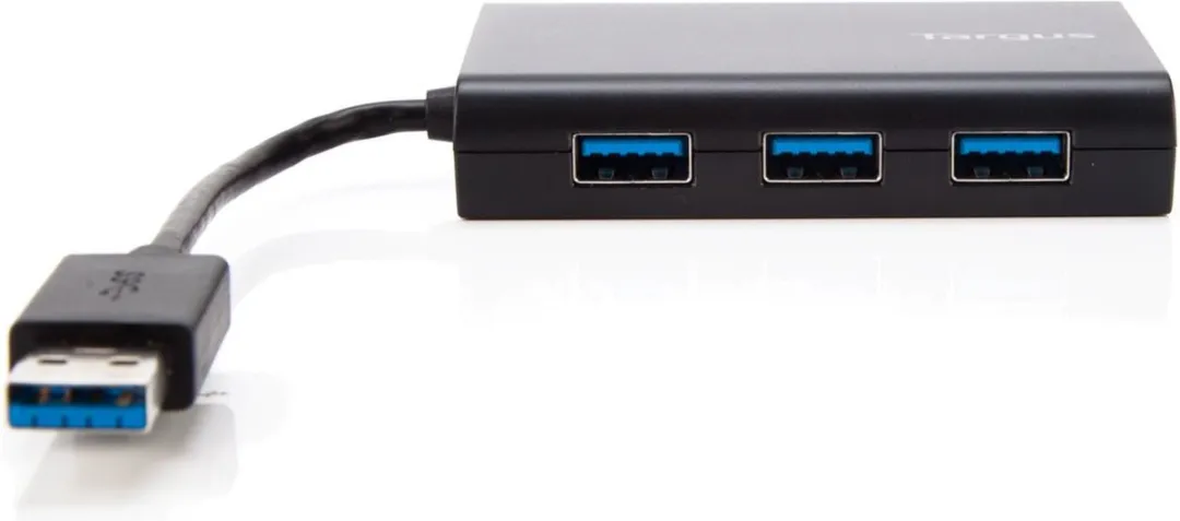 Targus ACH122EUZ USB 3.0 Hub - 3 Poorten - Zwart - afbeelding 2 van 4