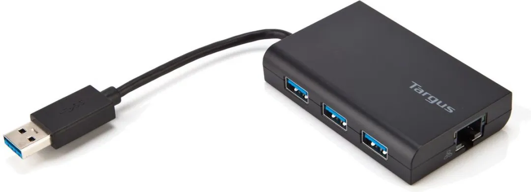 Targus ACH122EUZ USB 3.0 Hub - 3 Poorten - Zwart - afbeelding 4 van 4