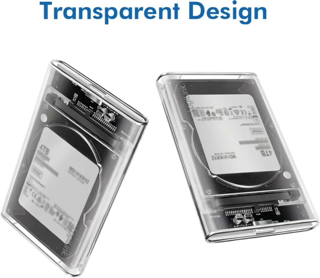 Logilink UA0409 2,5" Extern HDD-hoesje - USB 3.0 - Transparant
